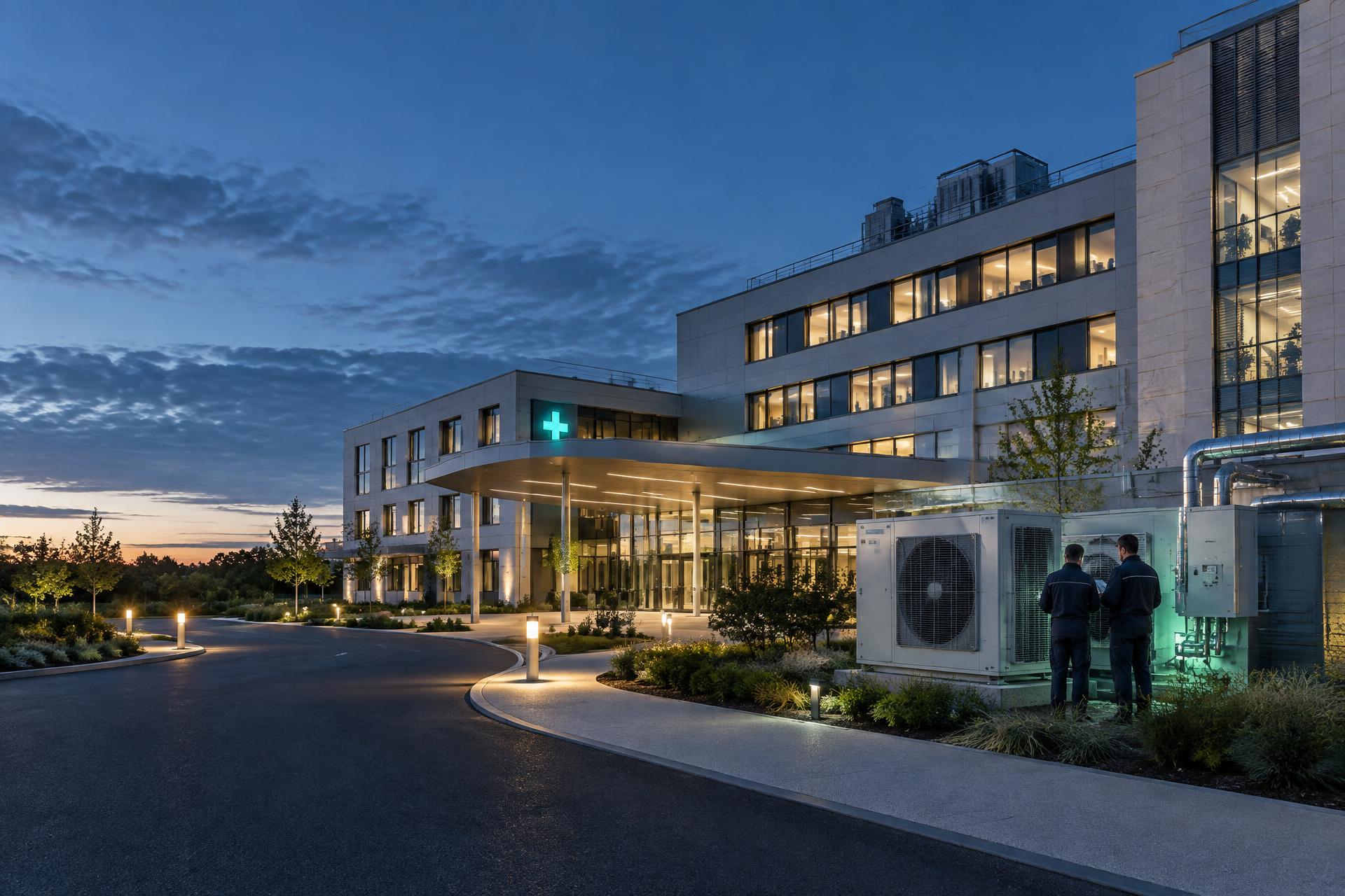 Hôpital équipé d’infrastructures énergétiques performantes